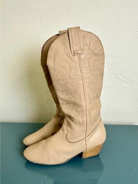 Ray Rose Eclipse Professional Line Dancing Dance Boots Light Tan Sz 39 US 8.5 RE